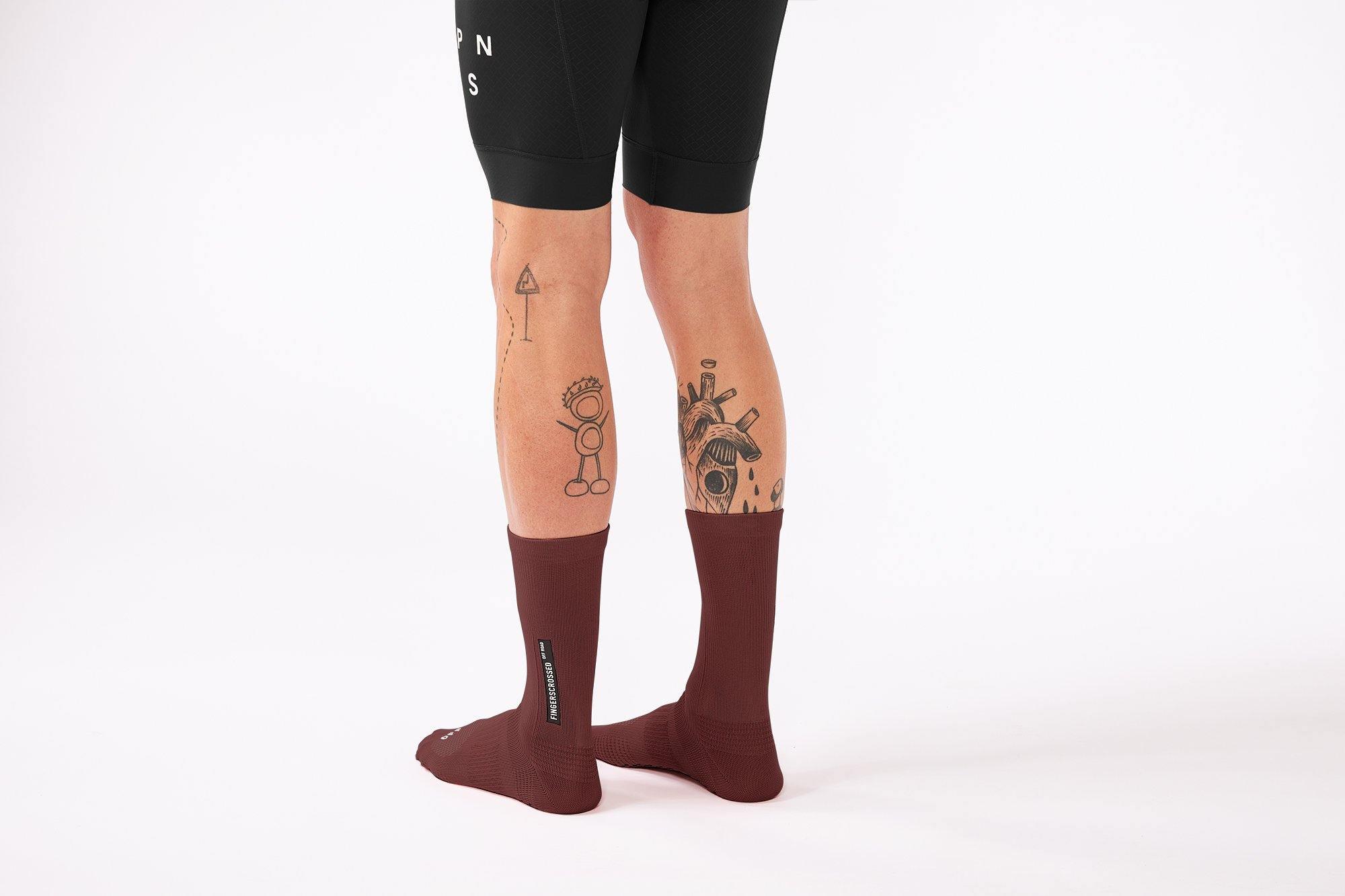 FINGERSCROSSED SOCKS | #Off Road Burgundy - Image 4