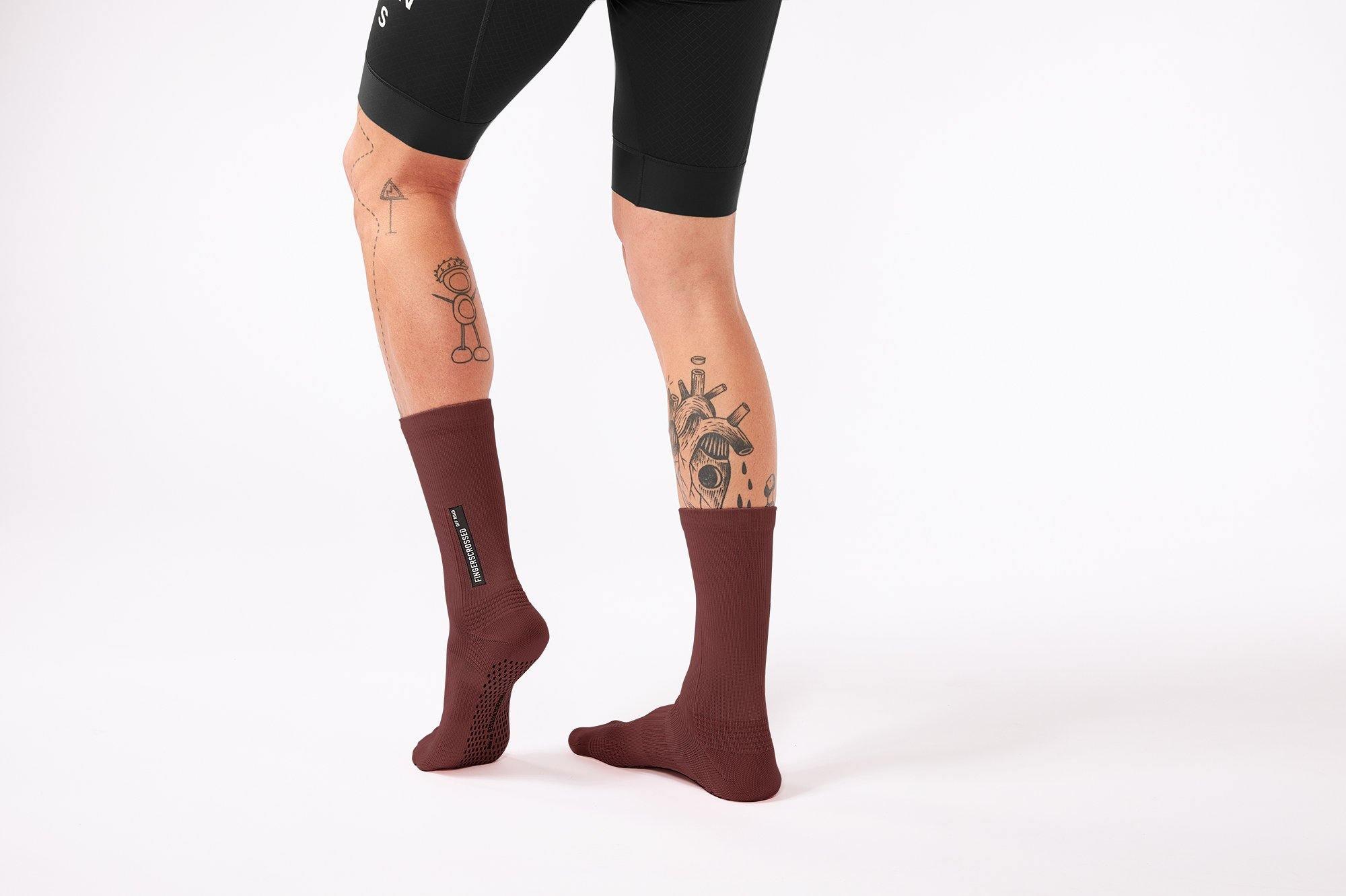 FINGERSCROSSED SOCKS | #Off Road Burgundy - Image 5