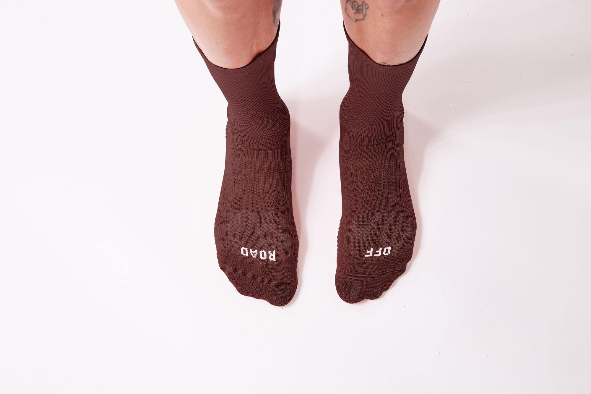 FINGERSCROSSED SOCKS | #Off Road Burgundy - Image 6